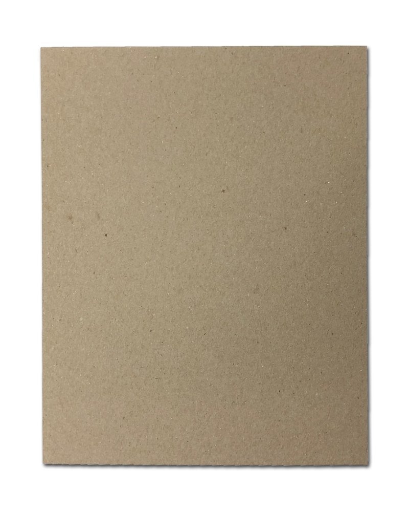 Desktop Publishing Supplies 30pt 8 1/2" x 11" Brown Kraft Cardboard Chipboard (25 Pieces) - Image 1